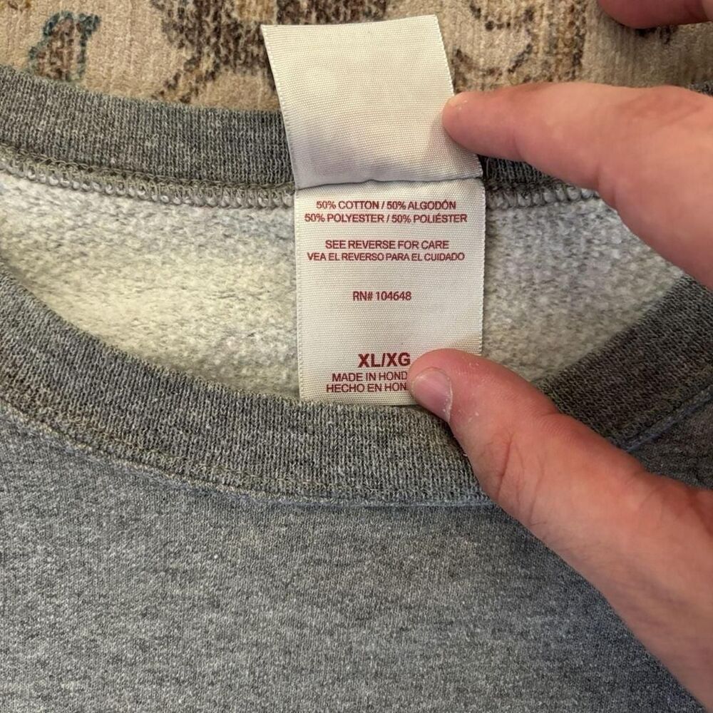 Red Oak Arkansas State University Crewneck Sweatshirt Grey Size XL - Picture 3 of 8